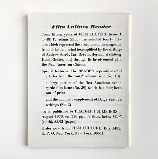 Film Culture Number 48–49