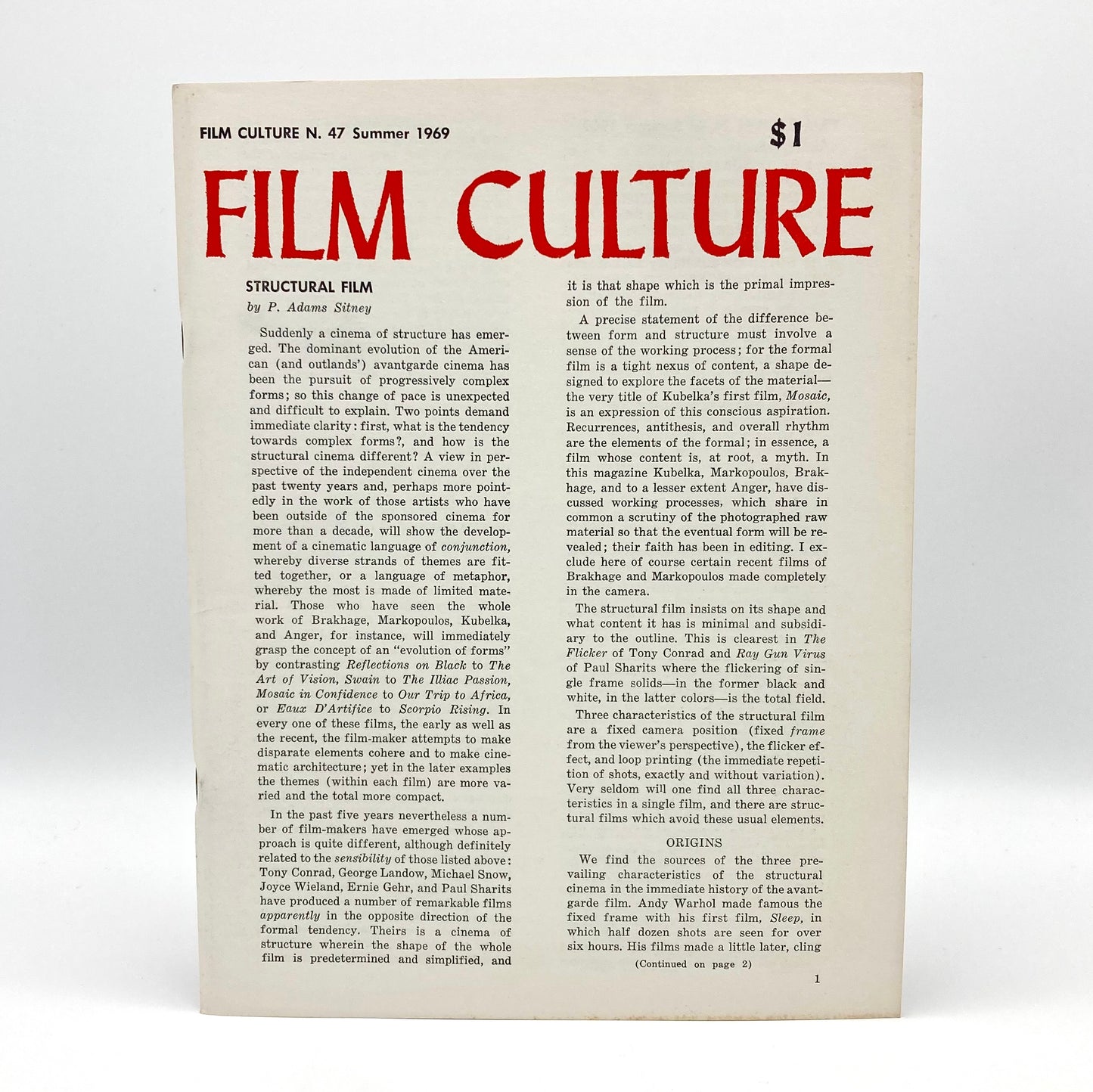 Film Culture Number 47