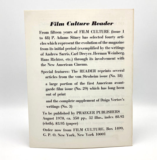 Film Culture Number 48–49