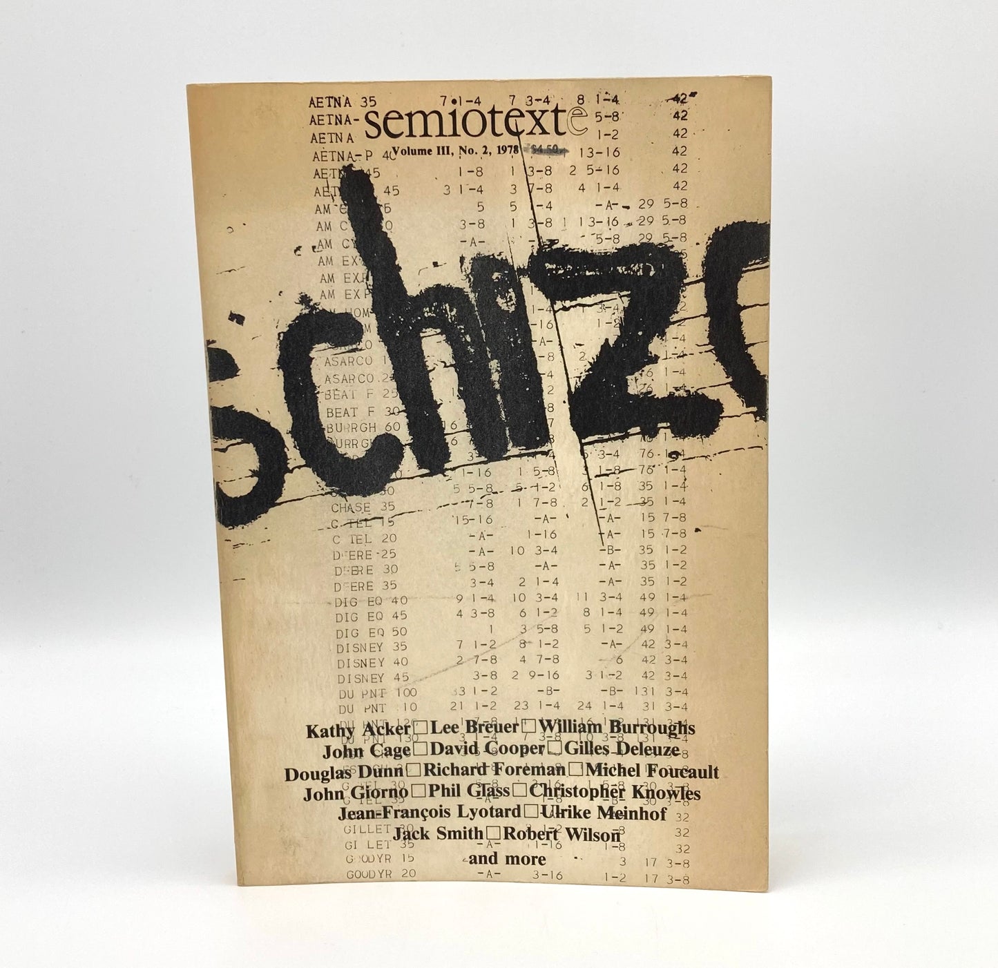 Schizo-Culture: Semiotext(e) Volume III, No. 2, 1978.