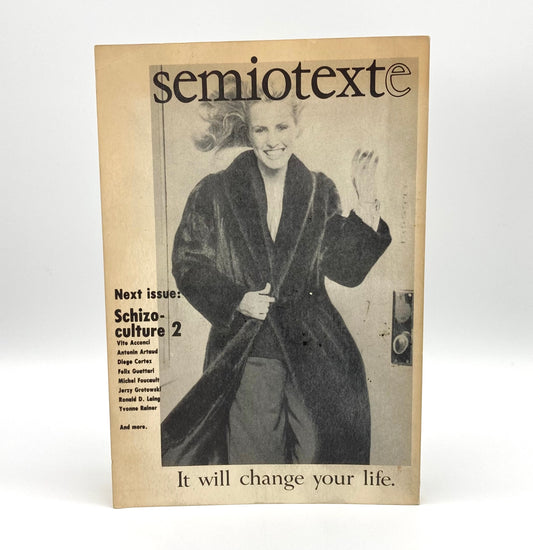 Schizo-Culture: Semiotext(e) Volume III, No. 2, 1978