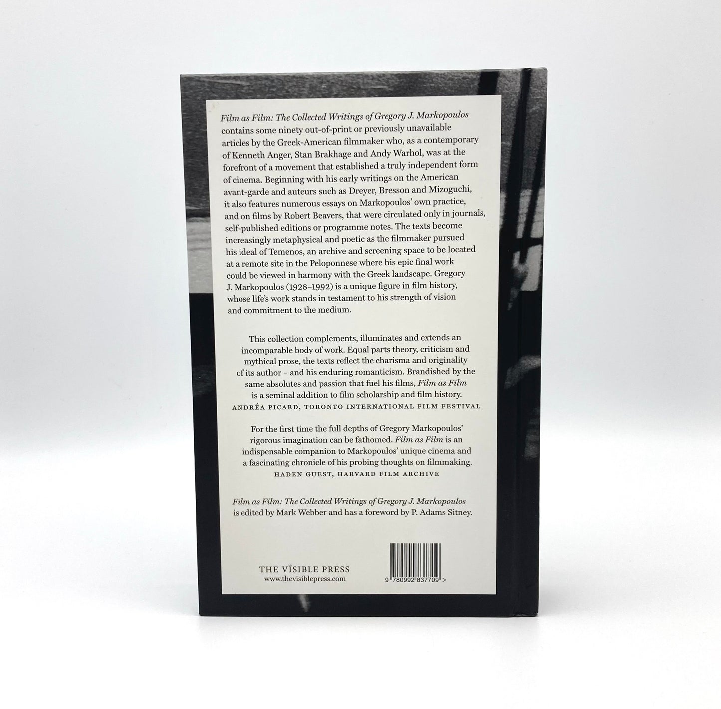 Film as Film: The Collected Writings of Gregory J. Markopoulos