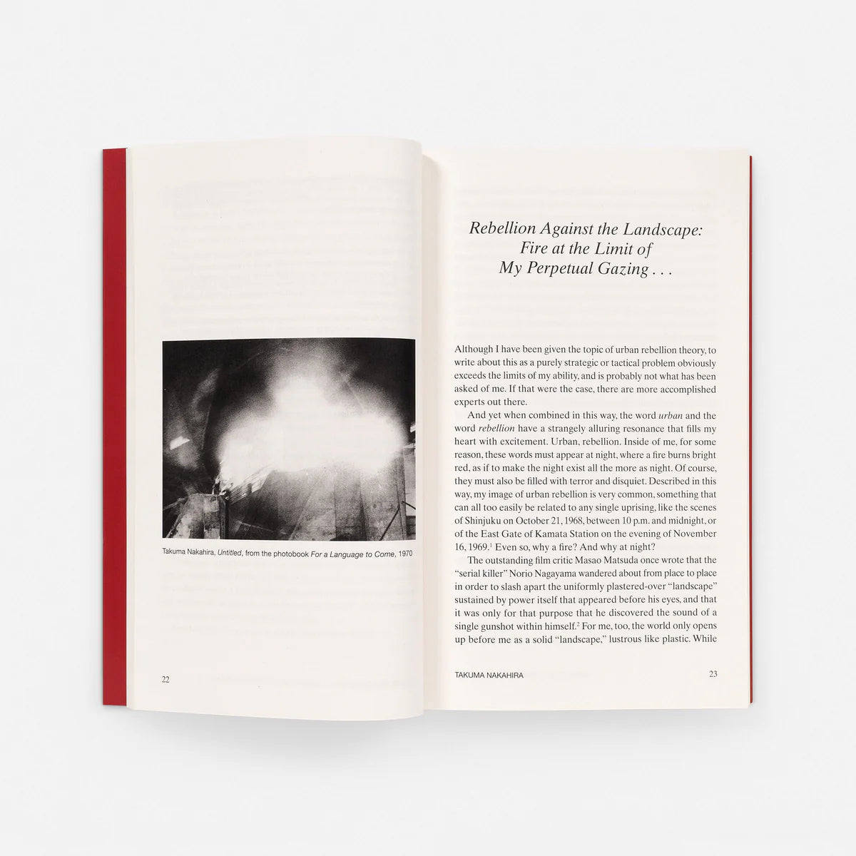At the Limits of the Gaze: Selected Writings by Takuma Nakahira