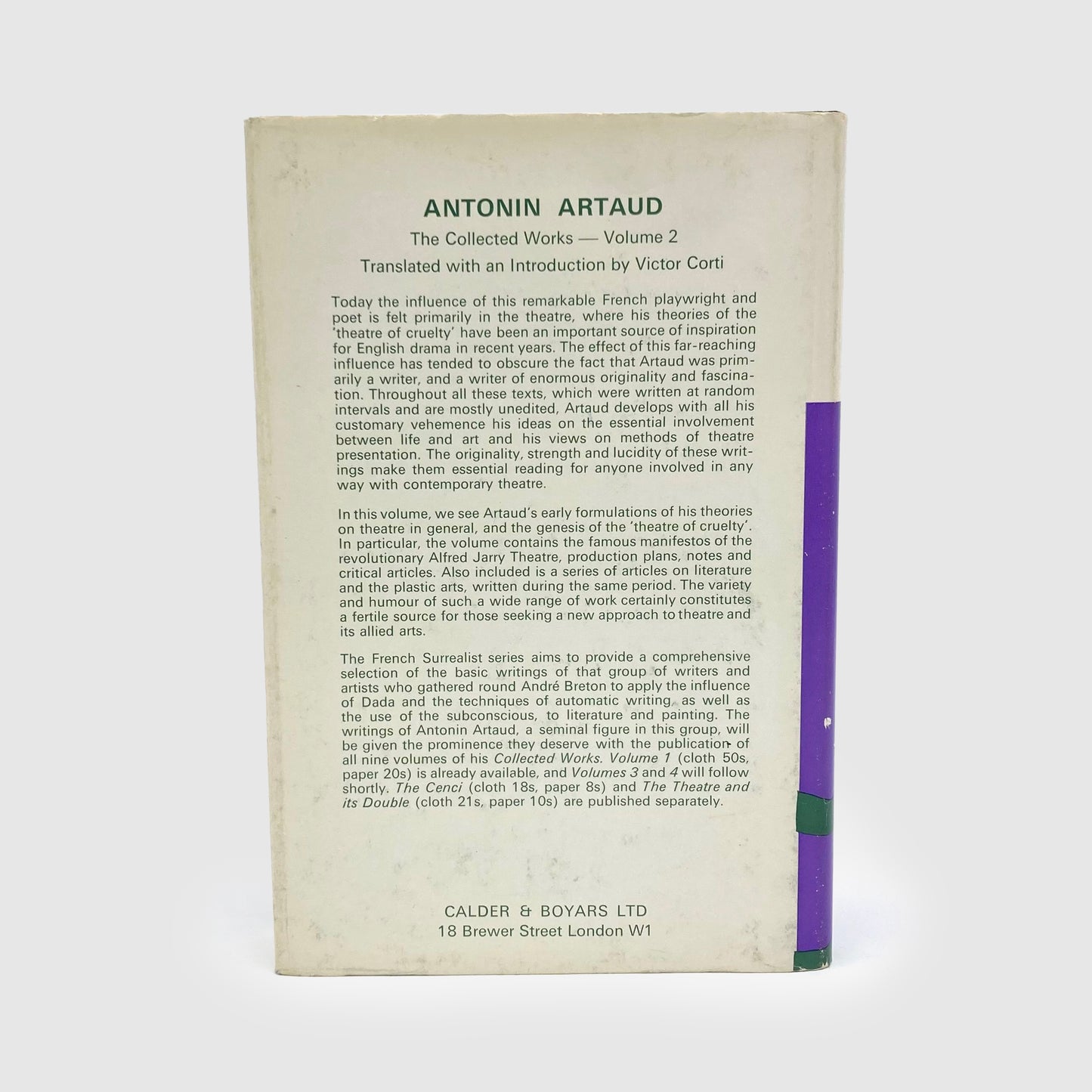 Antonin Artaud: Collected Works Volume Two
