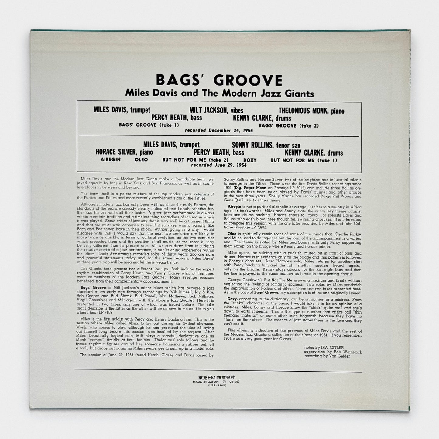 Bags Groove