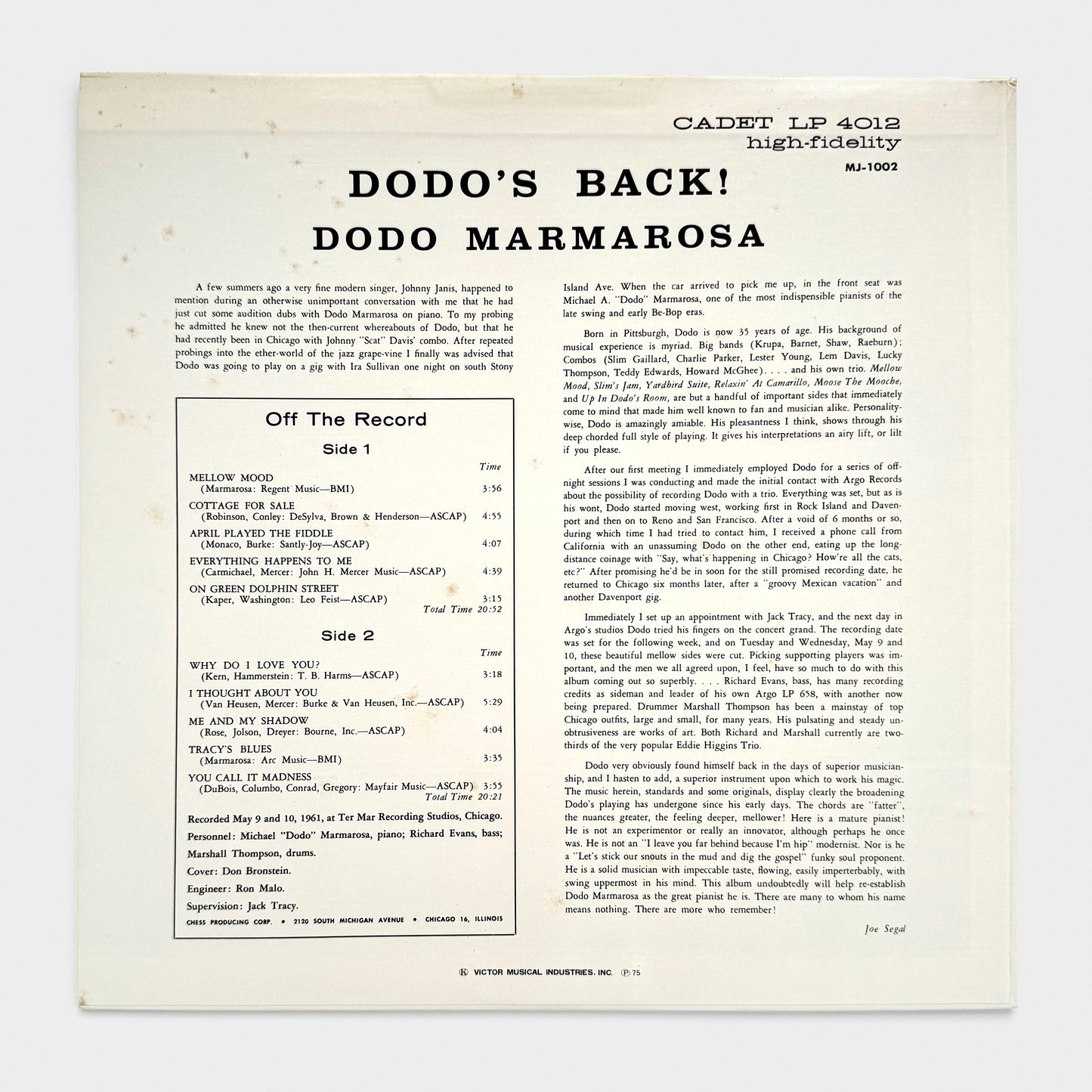 Dodo’s Back