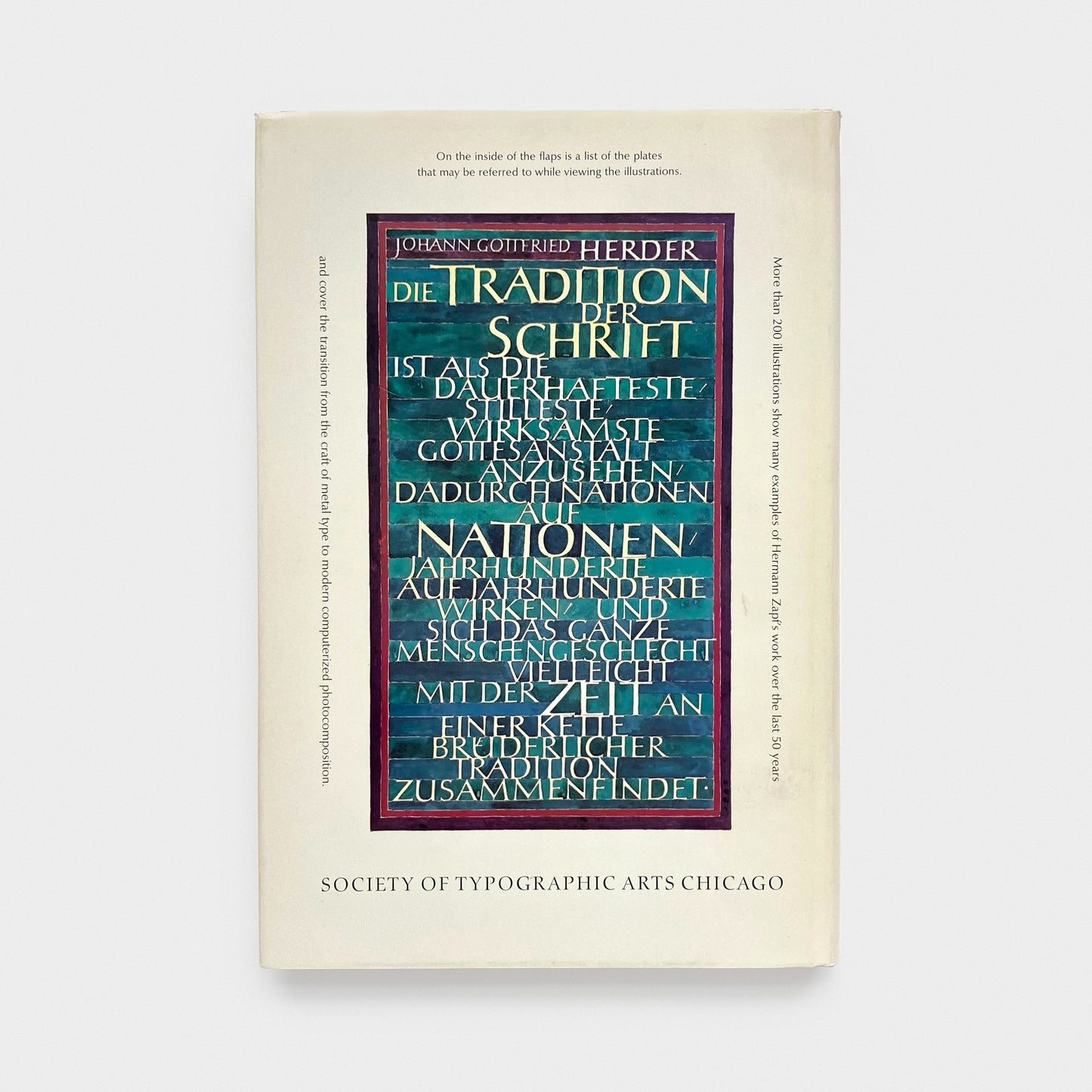 Hermann Zapf and His Design Philosophy - Inscribed to Max Caflisch