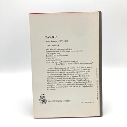 Passion: New Poems, 1977–1980