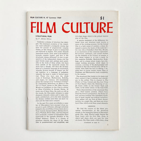 Film Culture Number 47