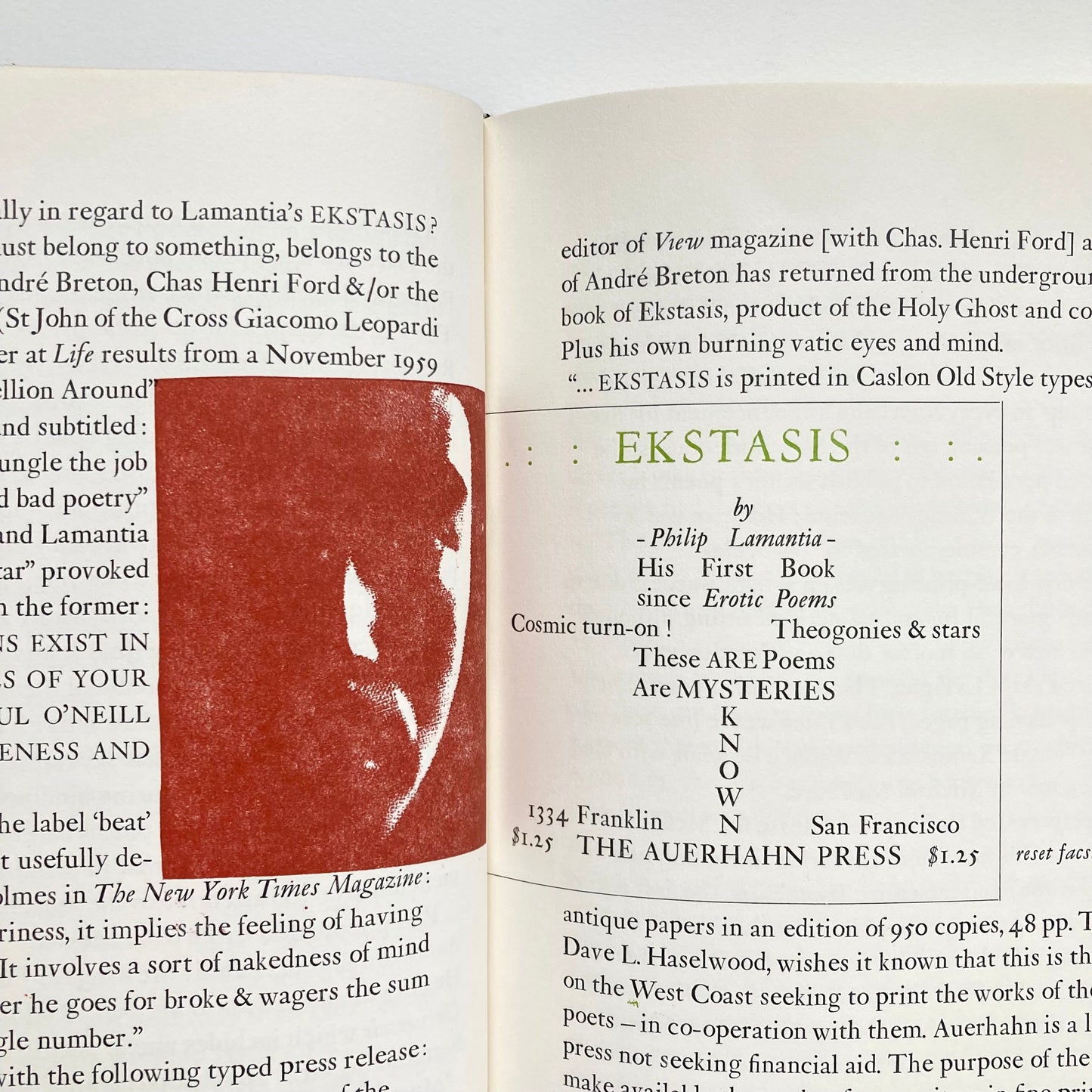 A Bibliography of the Auerhahn Press & its successor Dave Haselwood Books