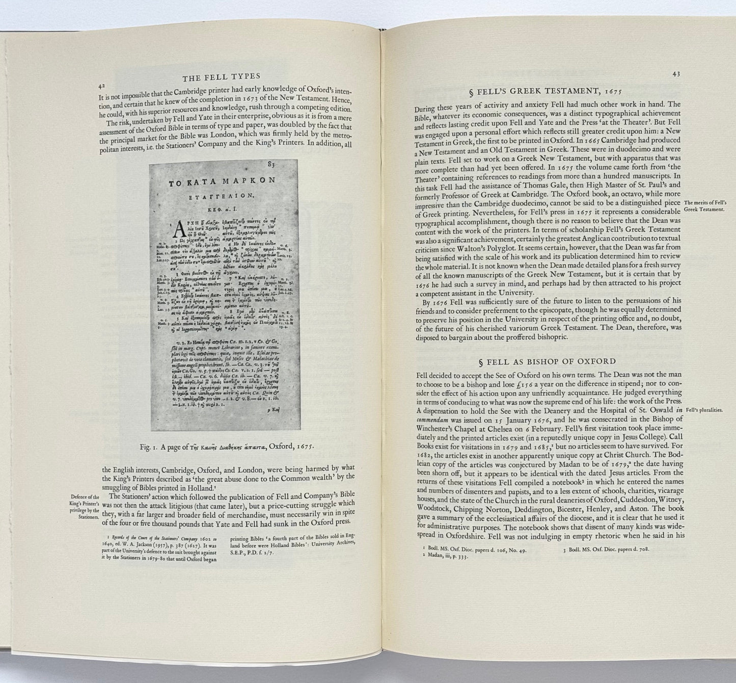 John Fell, The University Press and the 'Fell' Types