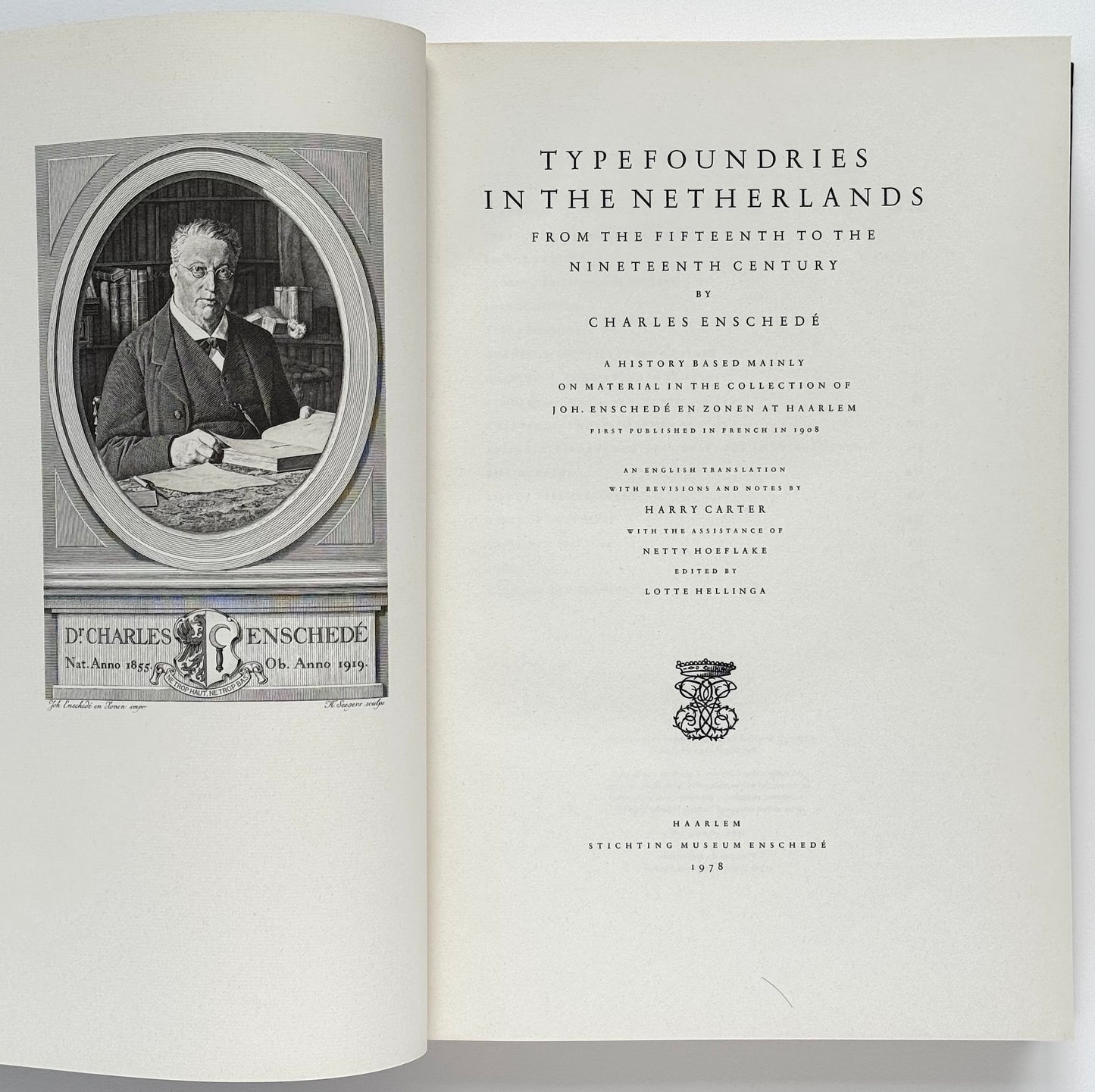 Typefoundries in the Netherlands, From the Fifteenth to the Nineteenth Century