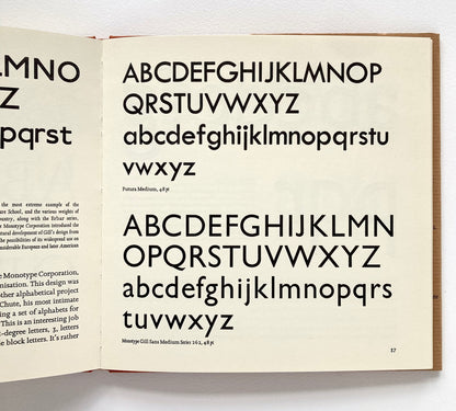 The Letter Forms and Type Designs of Eric Gill