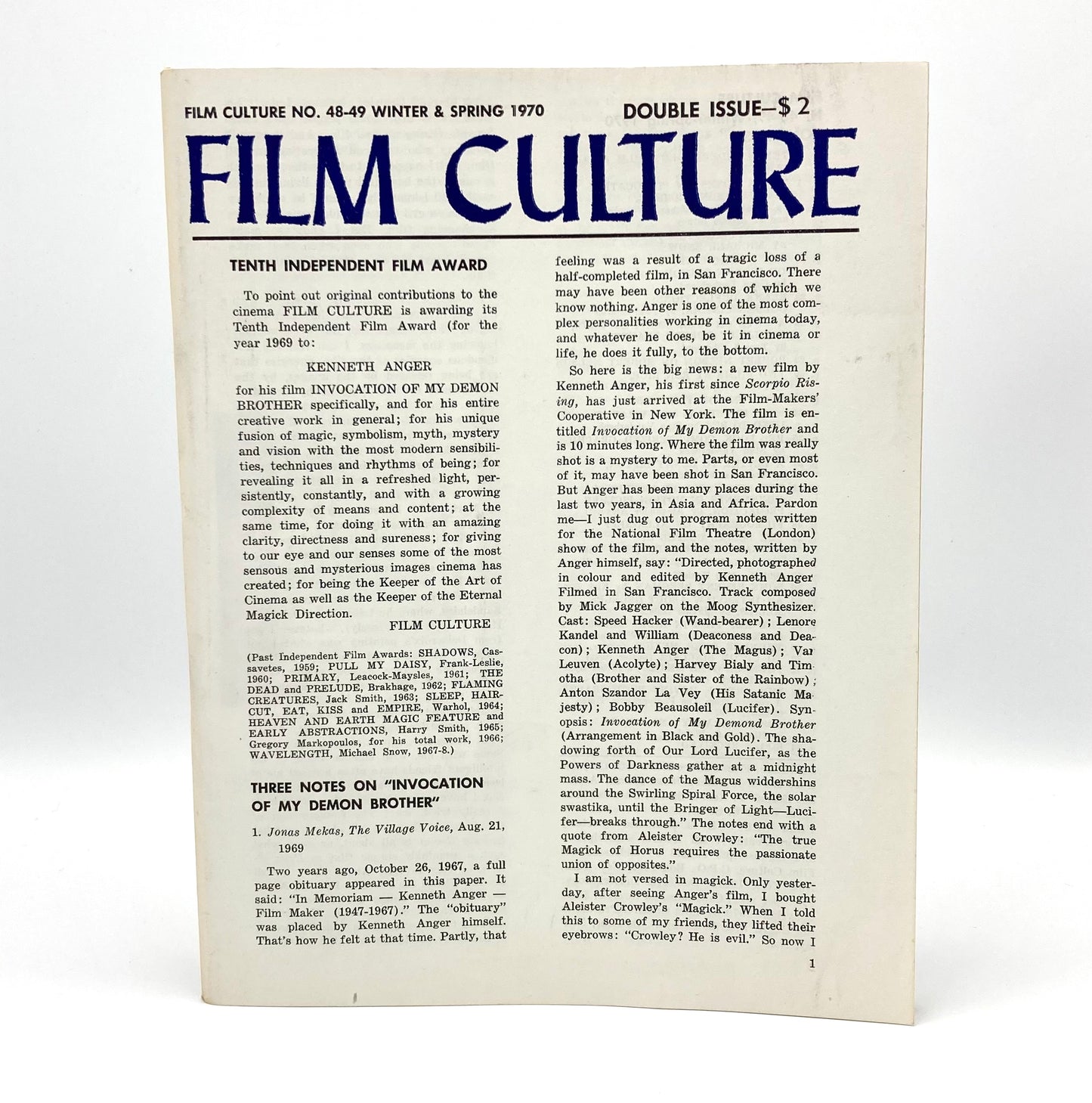 Film Culture Number 48–49