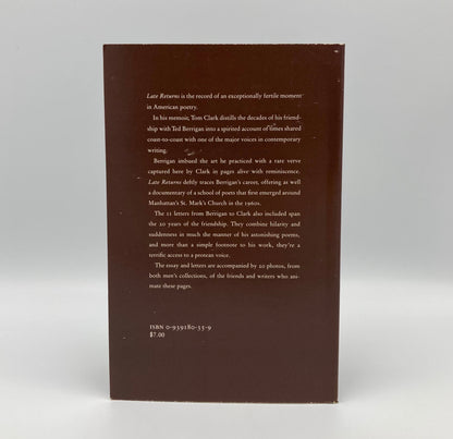 Late Returns: A Memoir of Ted Berrigan