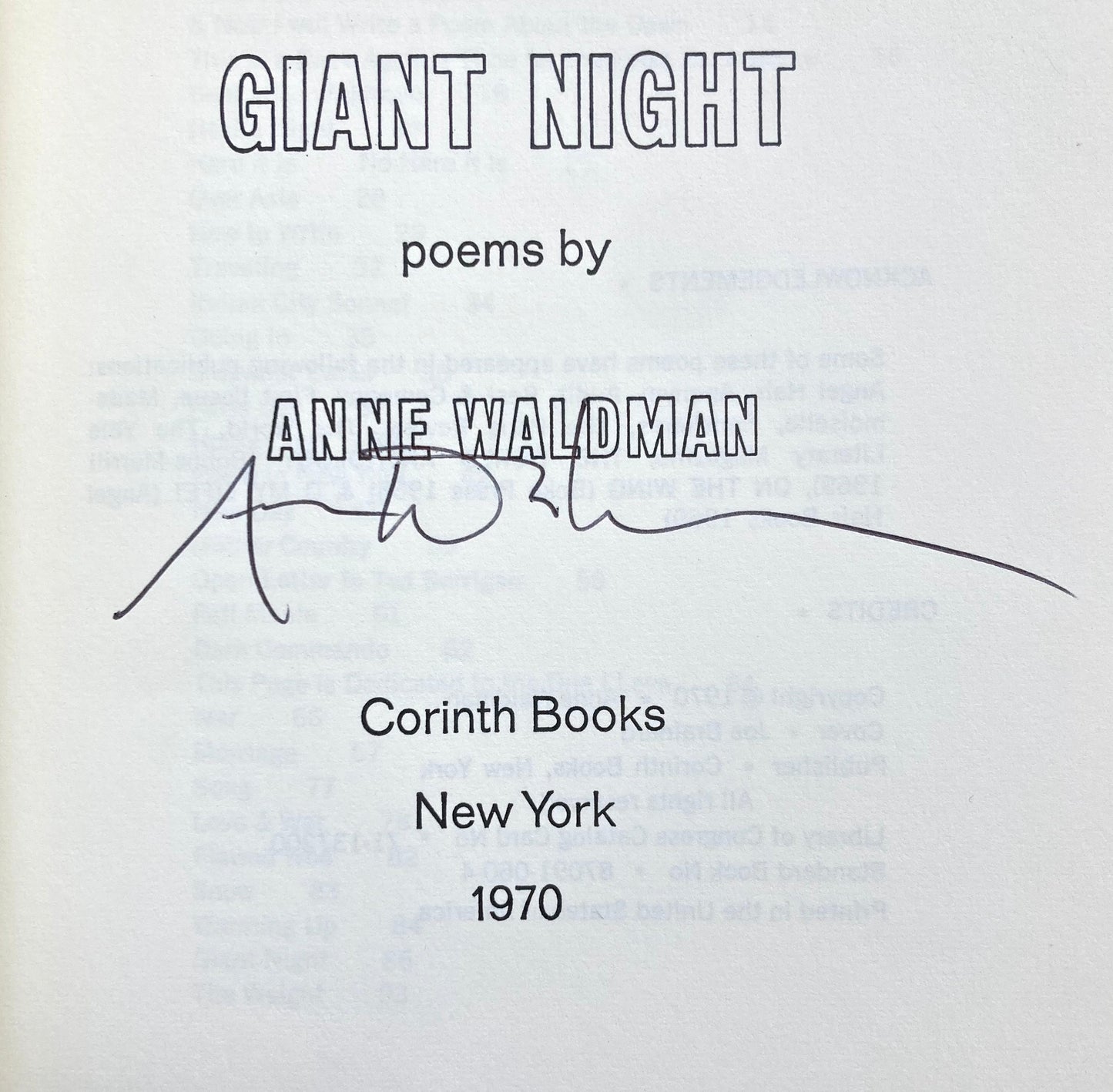 Giant Night - Signed