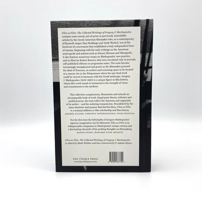 Film as Film: The Collected Writings of Gregory J. Markopoulos