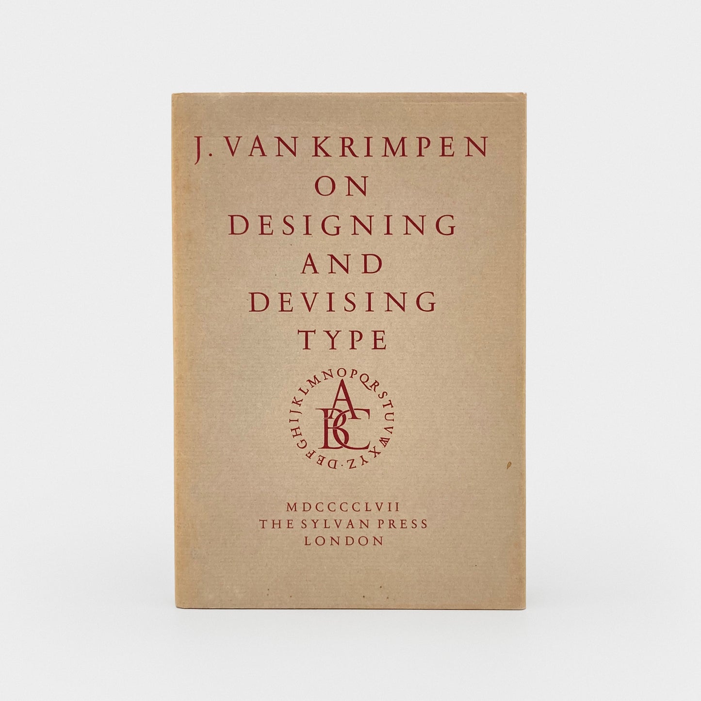J. Van Krimpen on Designing and Devising Type