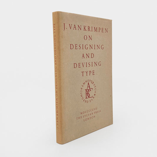 J. Van Krimpen on Designing and Devising Type