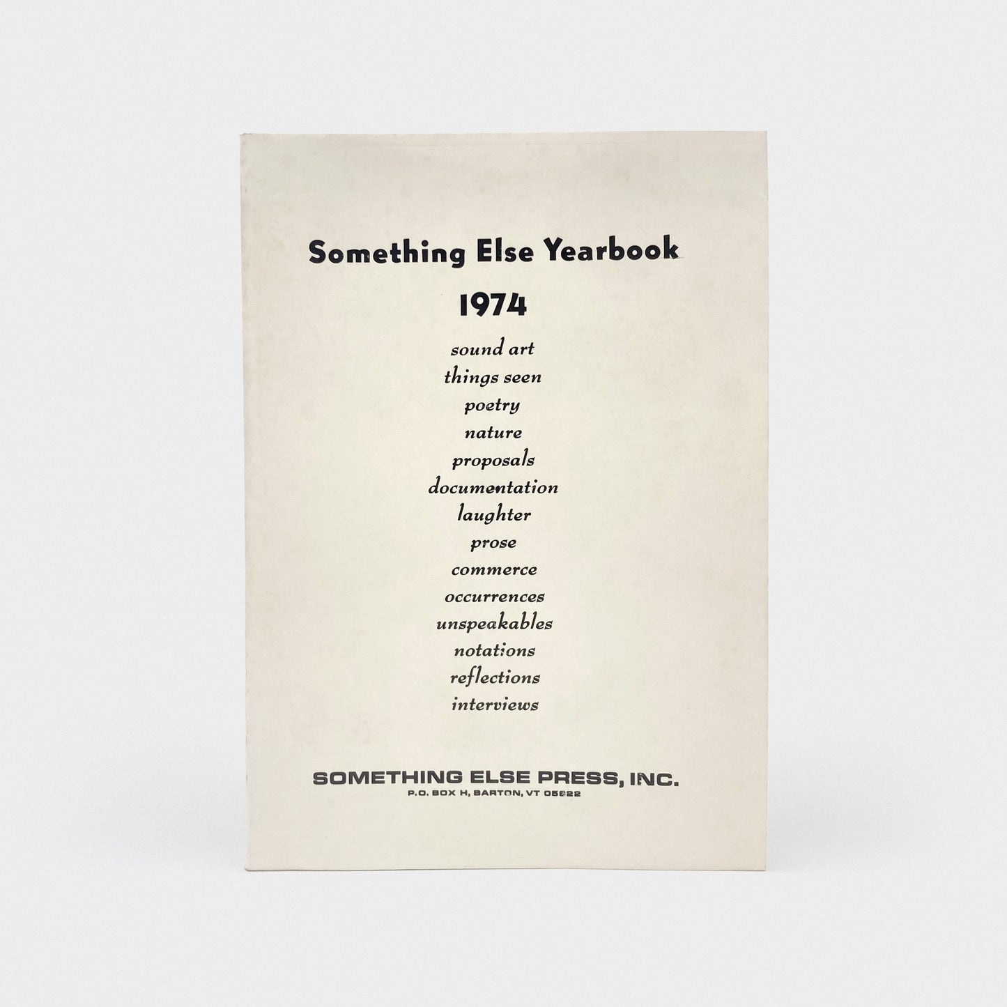 Something Else Yearbook 1974