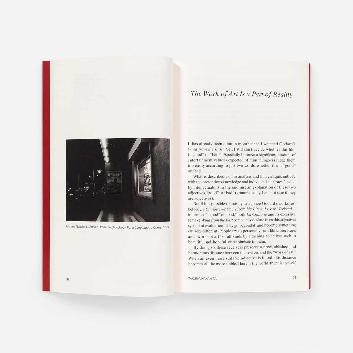 At the Limits of the Gaze: Selected Writings by Takuma Nakahira