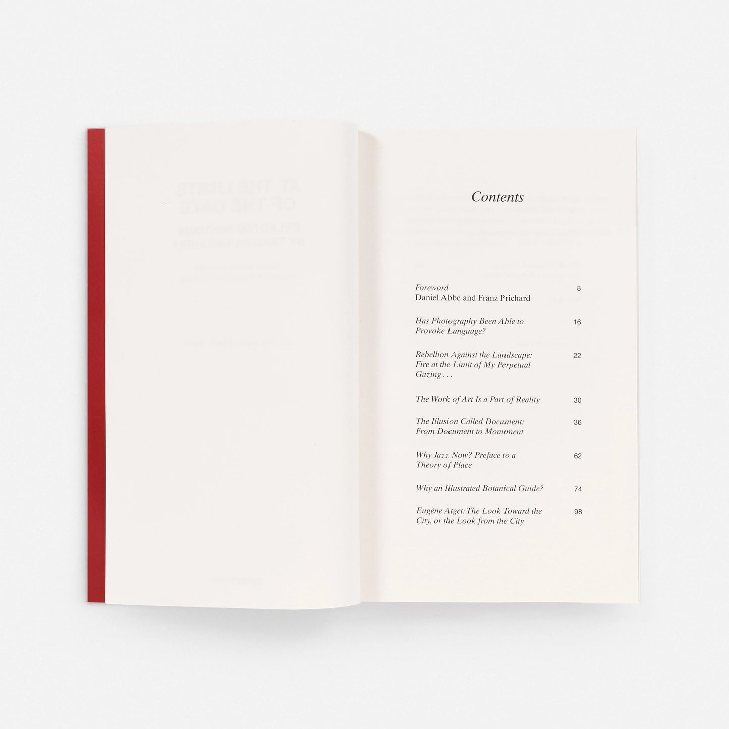 At the Limits of the Gaze: Selected Writings by Takuma Nakahira