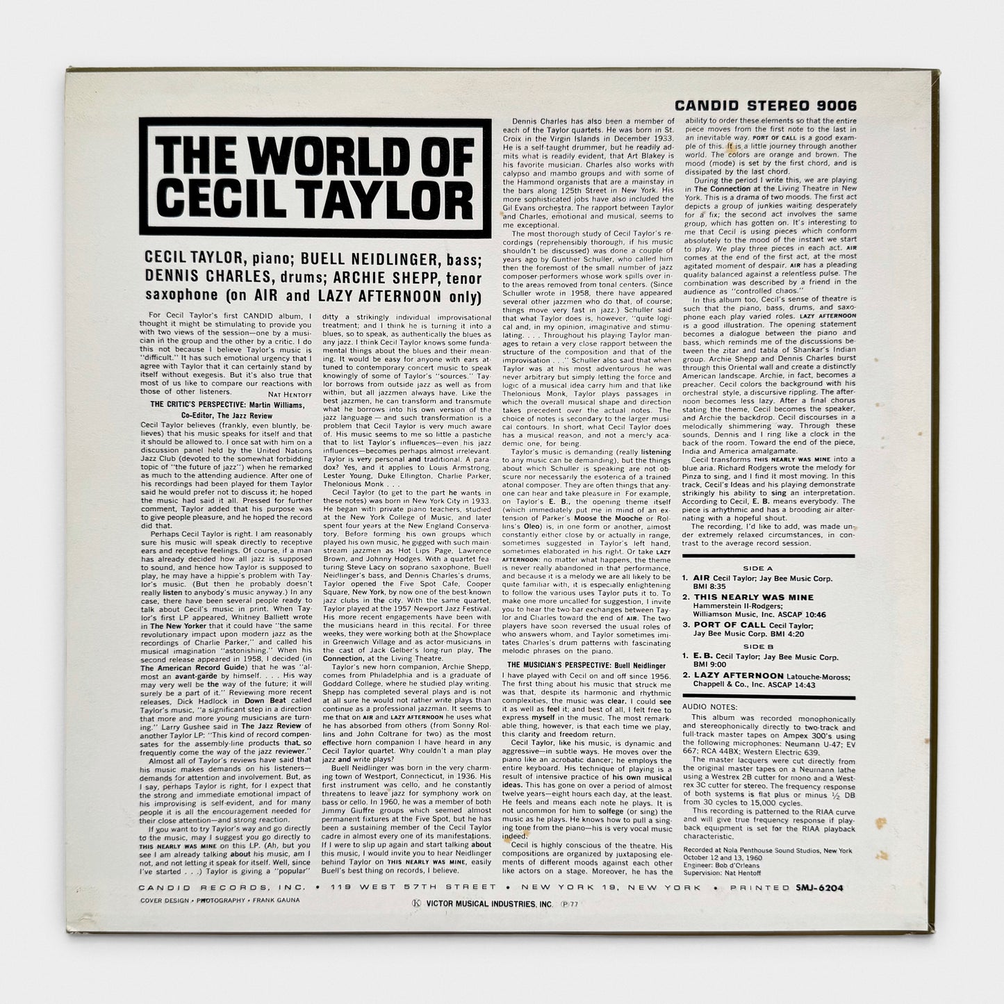 The World Of Cecil Taylor